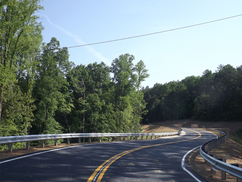 Photograph of the road surface on Mickley Avenue