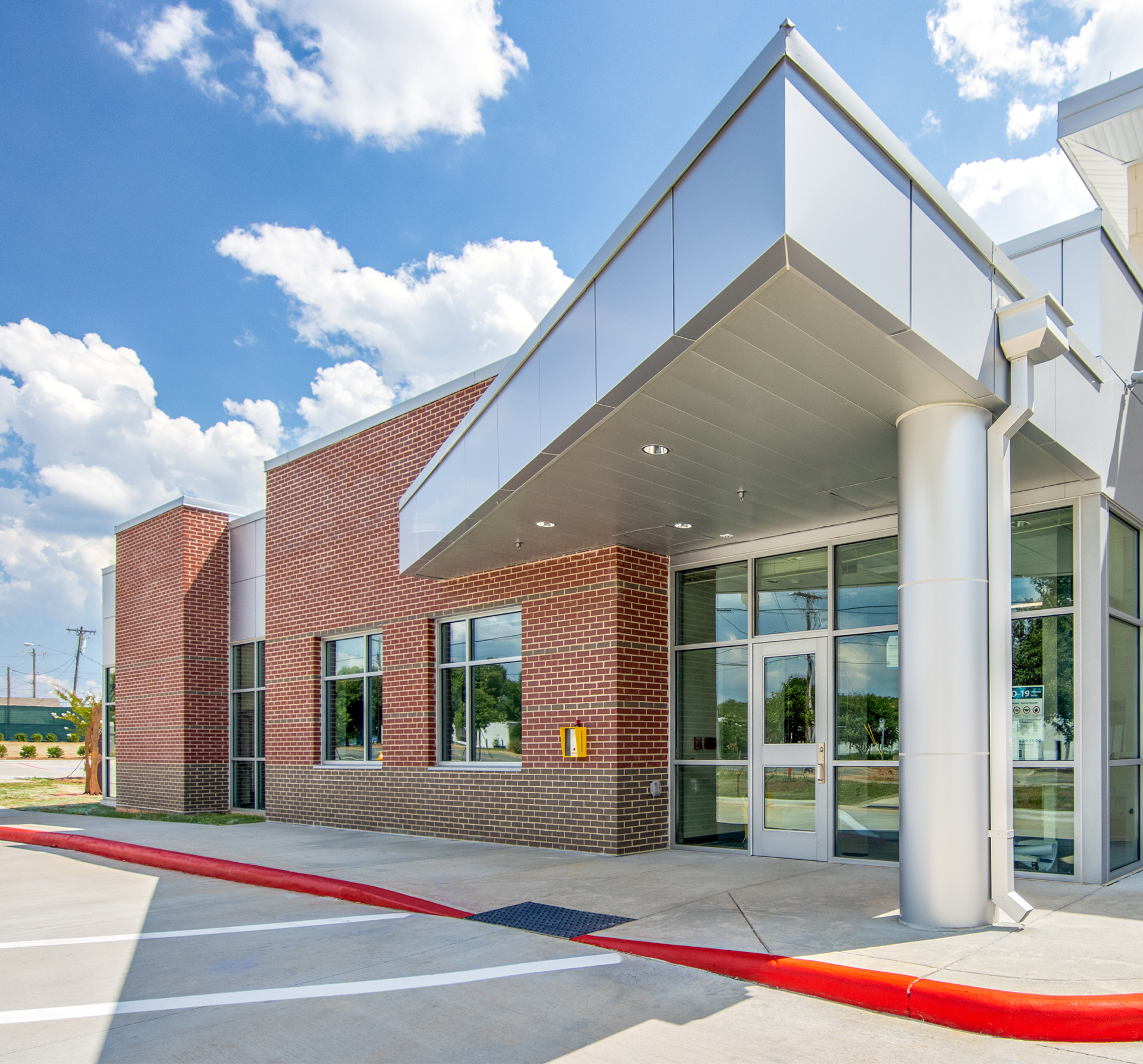 Charlotte Fire Station #43 exterior entrance