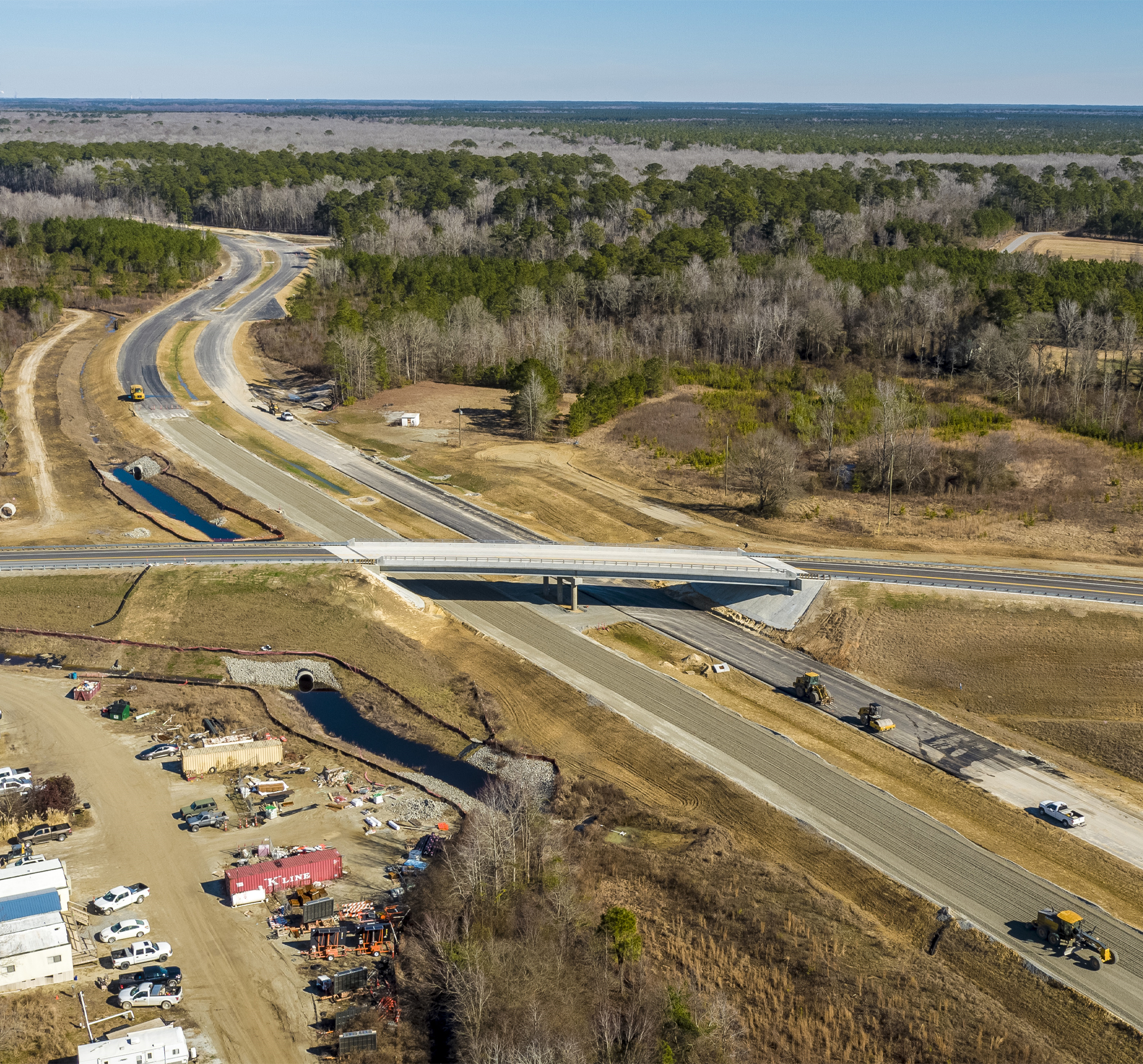 NCDOT Maysville Bypass aerial photograph