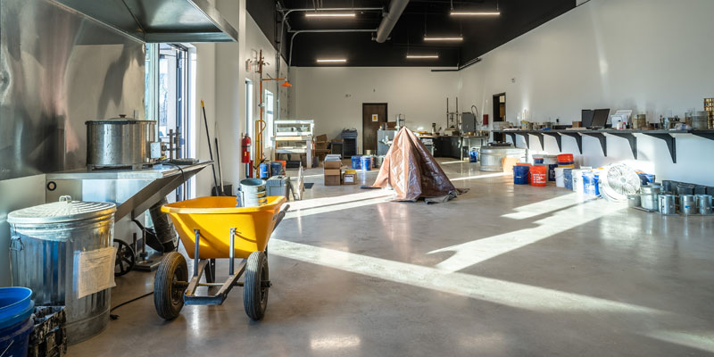 Interior of Construction Materials Testing Lab