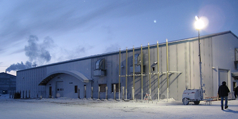 Warehouse in the Snow