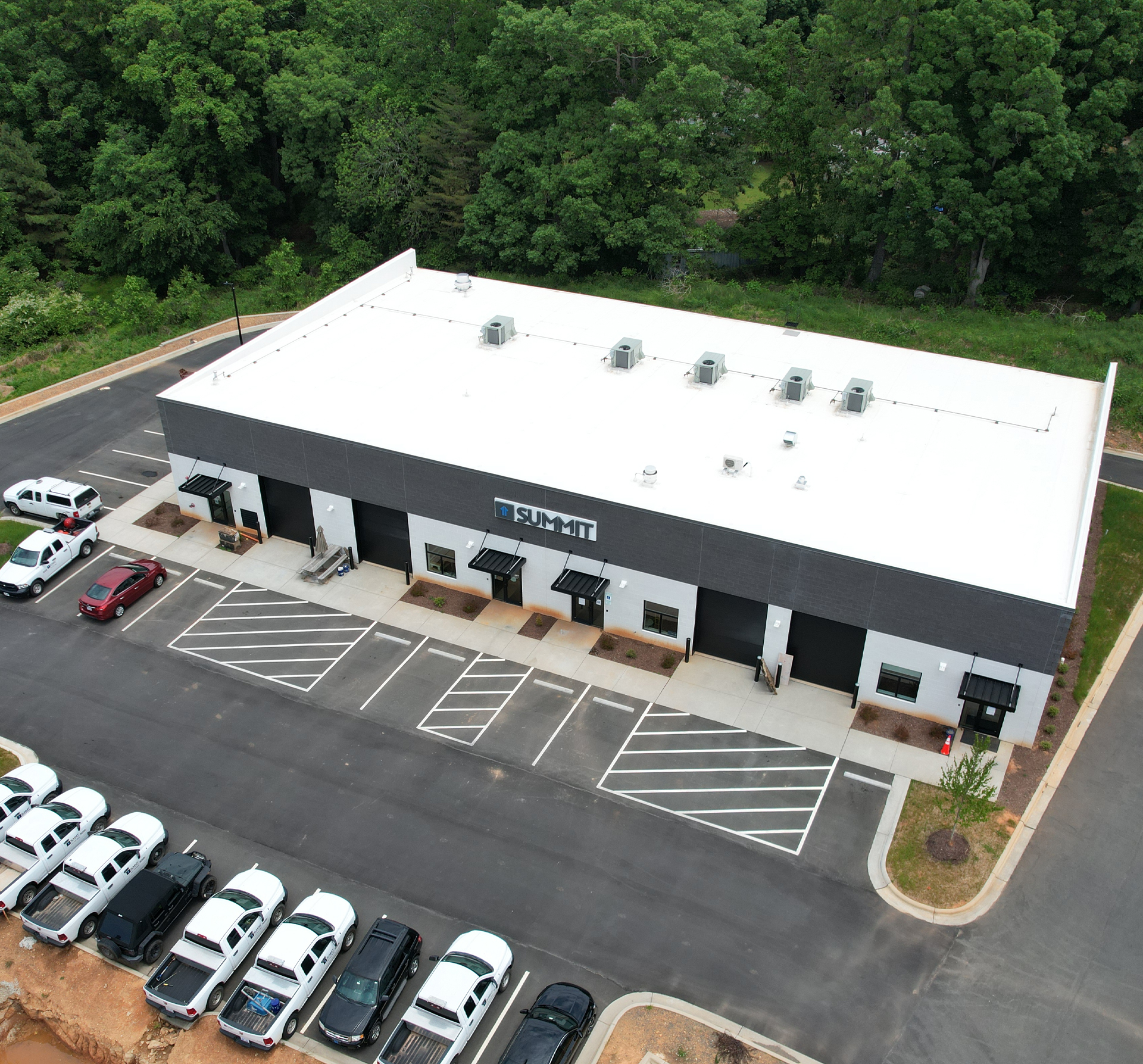 Aerial View of the Tryon II Flex Space Building