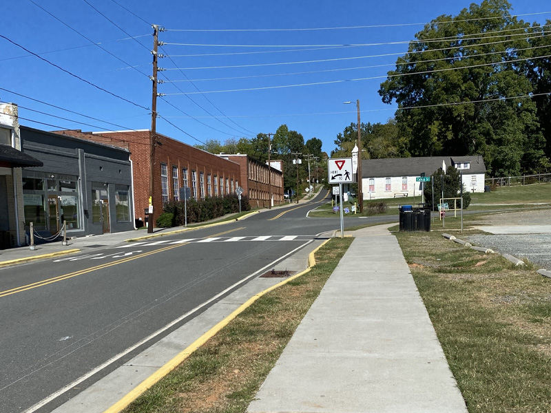 Sidewalk from the Town of Hillsborough CMAQ Sidewalks Project