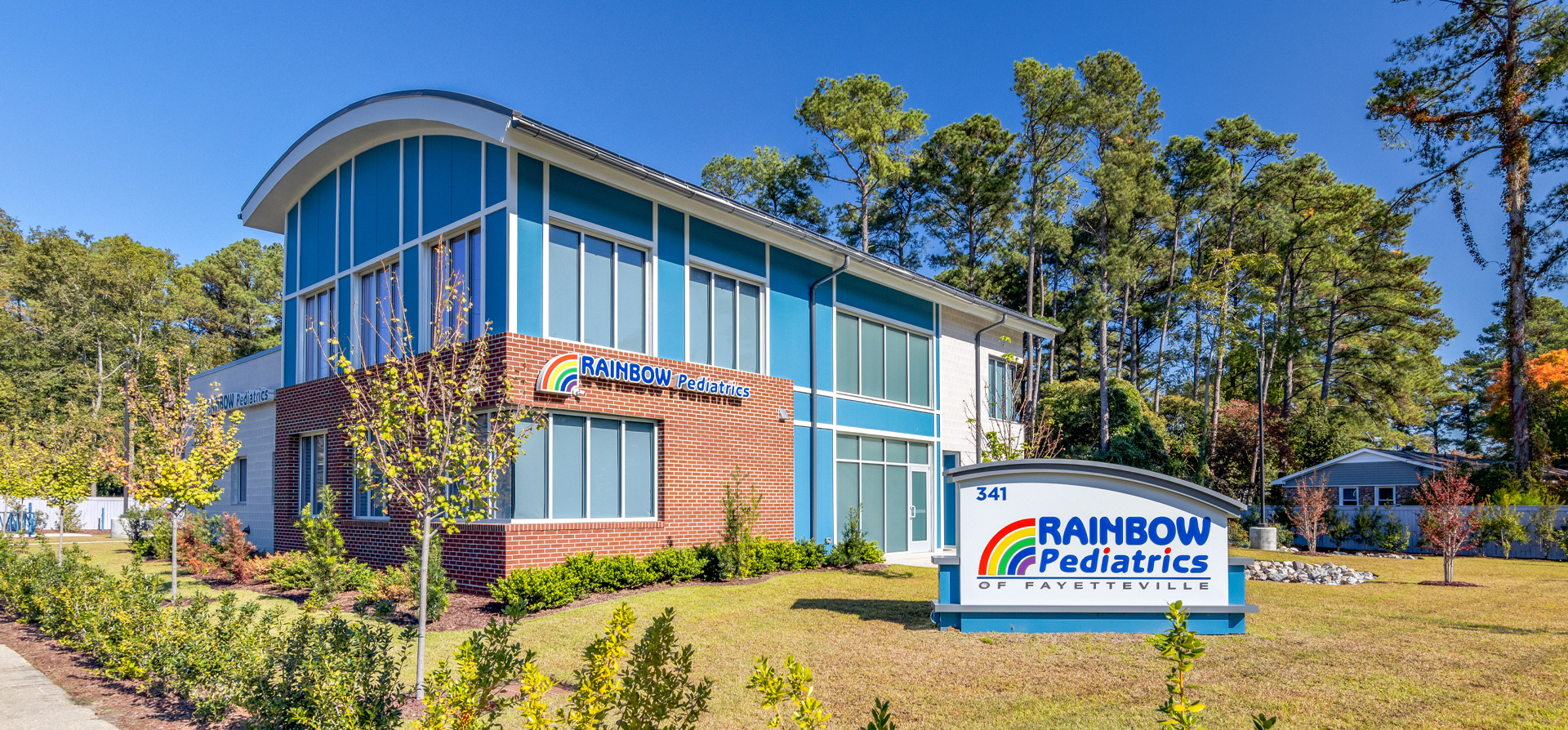 Front Entrance to the Rainbow Pediatrics Building