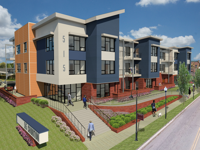 515 N. Churton Condominiums Exterior Rendering