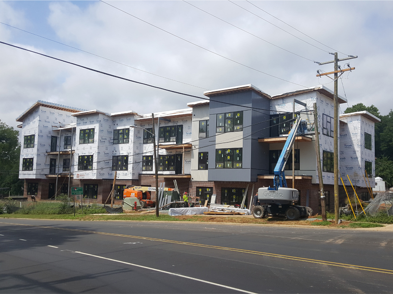 Construction for the 515 N. Churton Condominiums