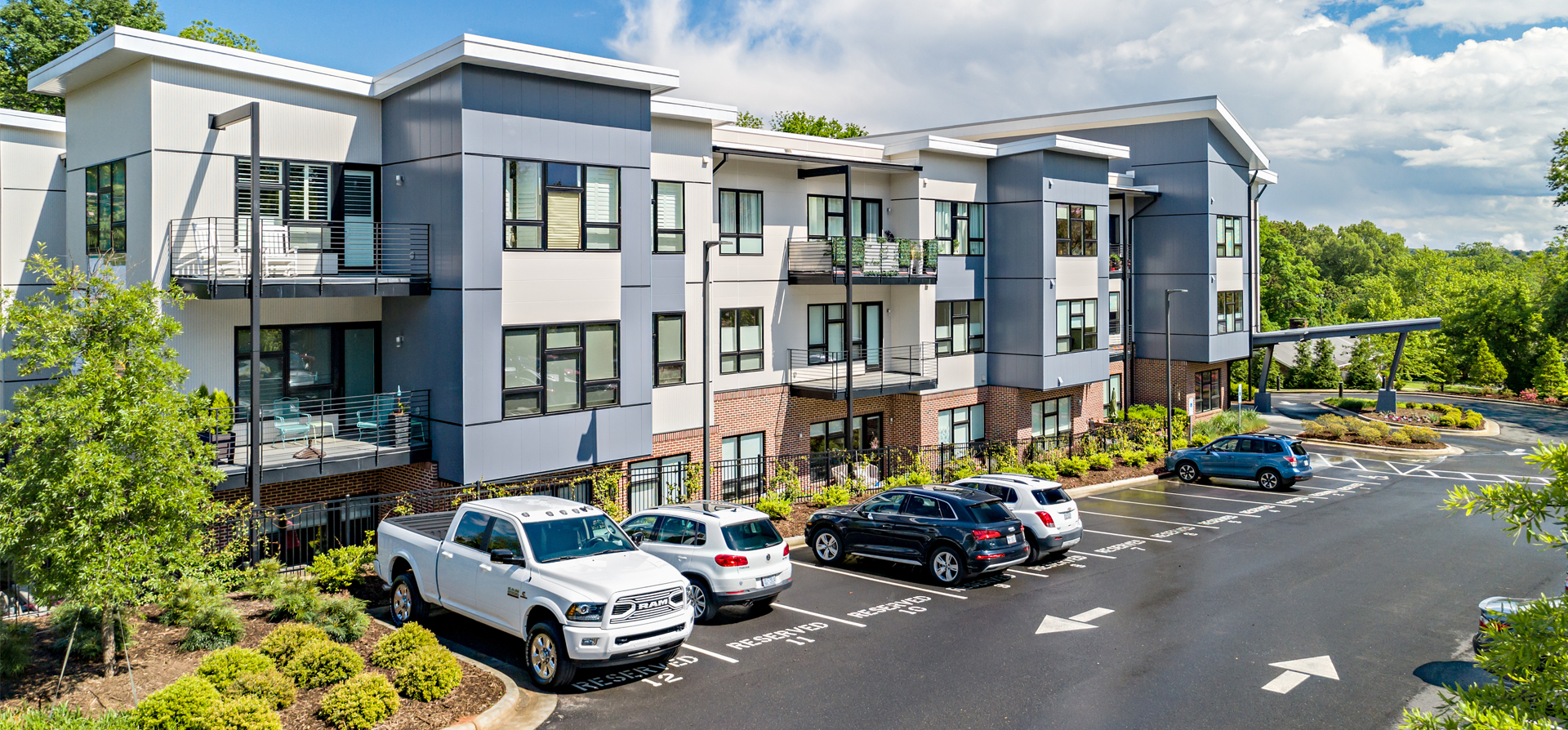 Back of the 515 N. Churton Condominiums Building