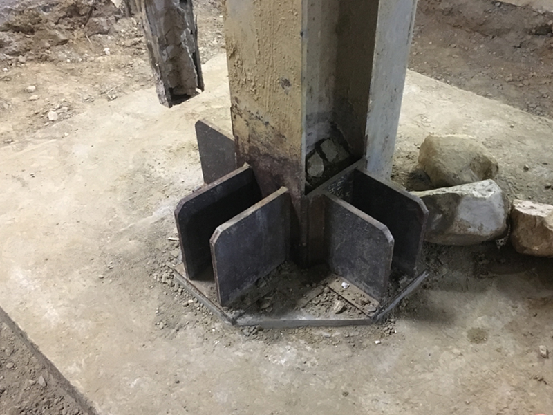 Structural Column of the Baxter North Mixing Plant