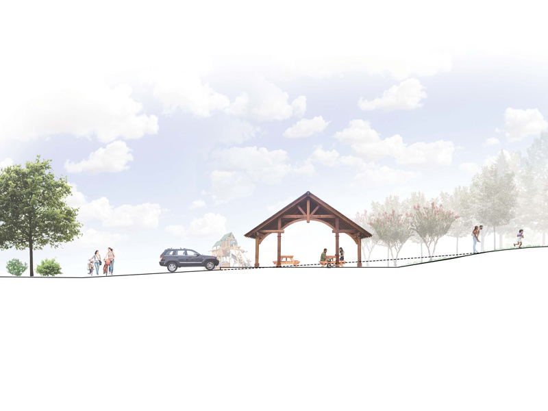 Pavilion Rendering for the Bennett Farms Subdivision
