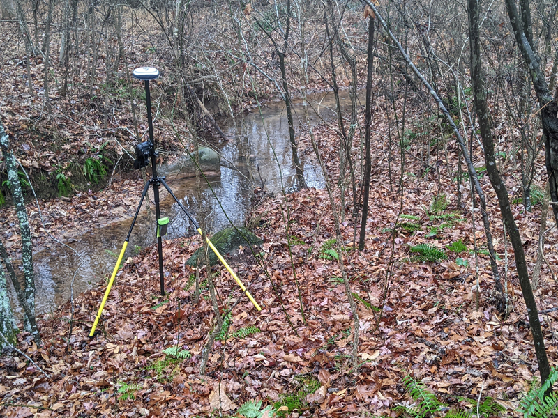 Surveying Equipment for the Bennett Farms Subdivision