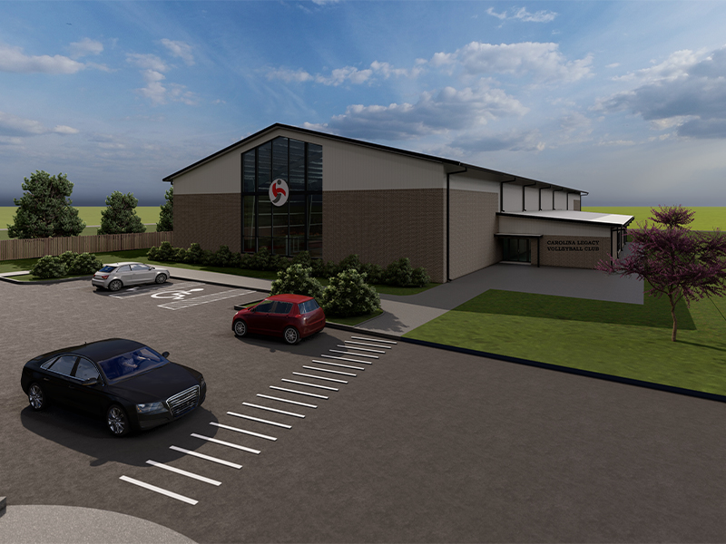 Carolina Legacy Volleyball Club Architectural Design Rendering