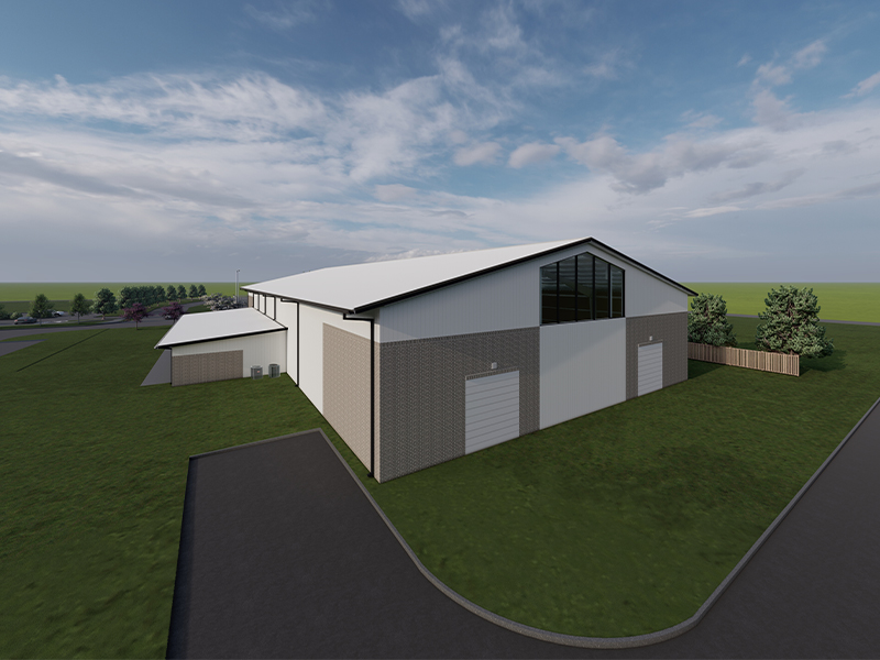 Exterior Rendering of the Carolina Legacy Volleyball Club