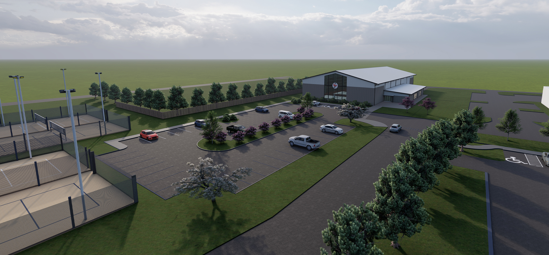 Aerial Rendering for the Carolina Legacy Volleyball Club