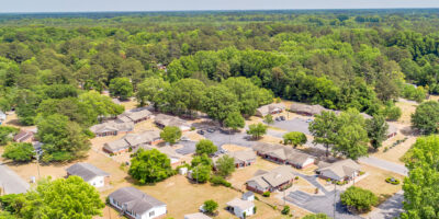 Aerial of the Edgecombe County HMGP Project Area
