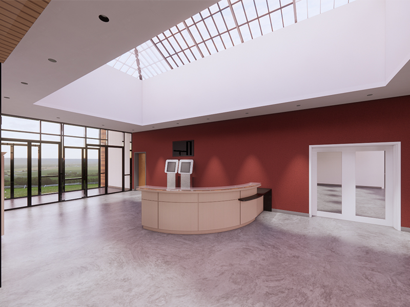 Interior Rendering of the Mazareck Park Tennis Pavilion