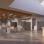 Rendering for the Mazareck Park Tennis Pavilion Project in Fayetteville