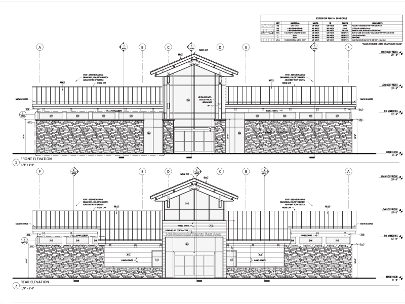 NCDOT I-26 Rest Area Elevations