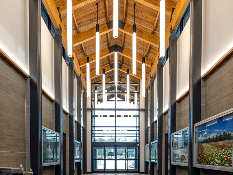 Interior of the NCDOT I-26 Rest Area