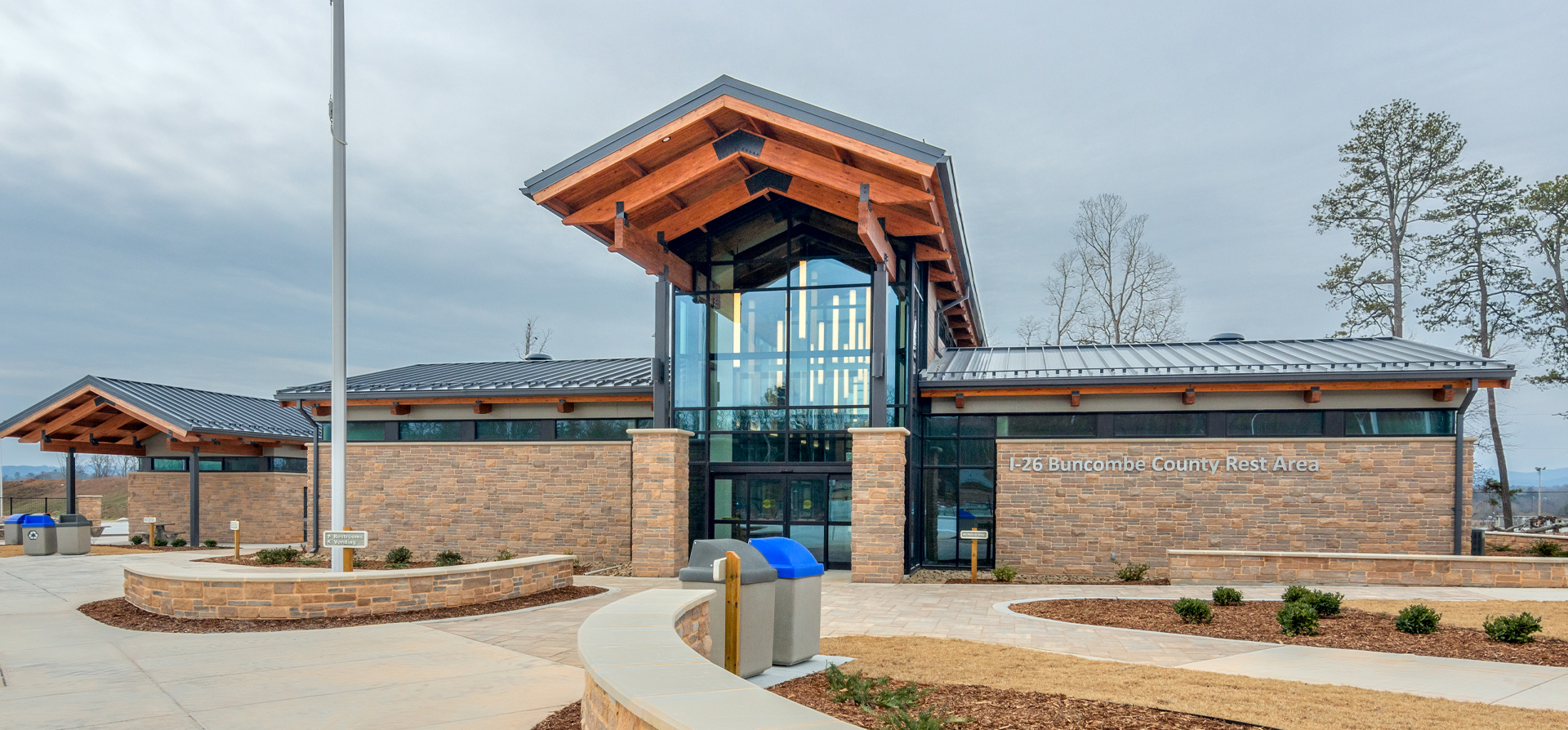 Front Entrance to the NCDOT I-26 Rest Area