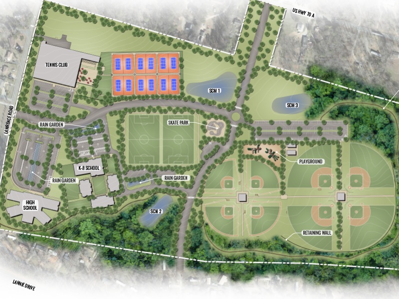 Concept Rendering for the Meadowmont Farms Due Diligence Study