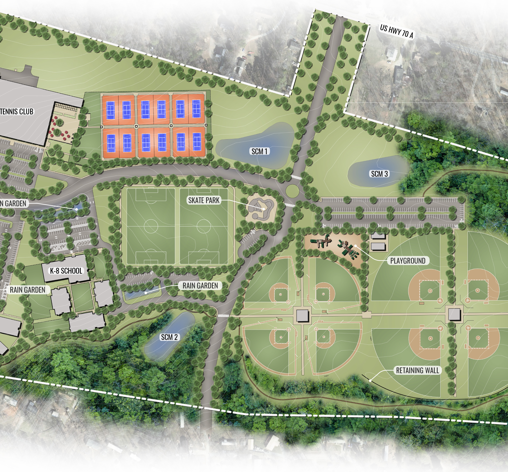 Concept Layout for the Meadowmont Farms Due Diligence Study