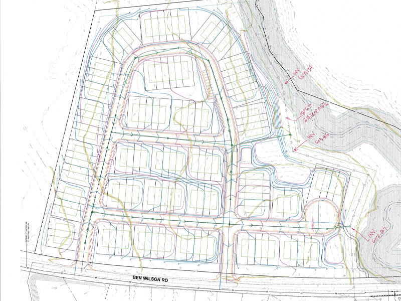 Concept Layout for the Meadowstone Townhomes