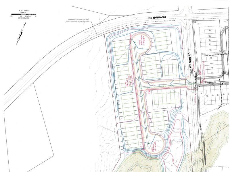 Concept Layout for the Meadowstone Townhomes