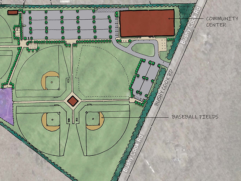 Concept Sketch for the Meridian Recreation Fields