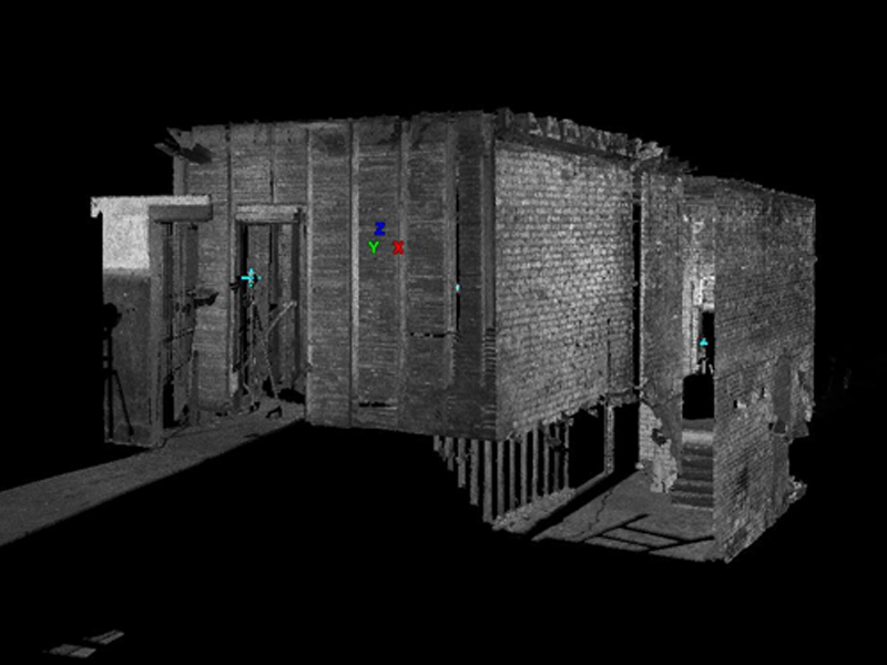 3-D Laser Scan of the Interior for the Nomad Restaurant at the Osbunn Theater