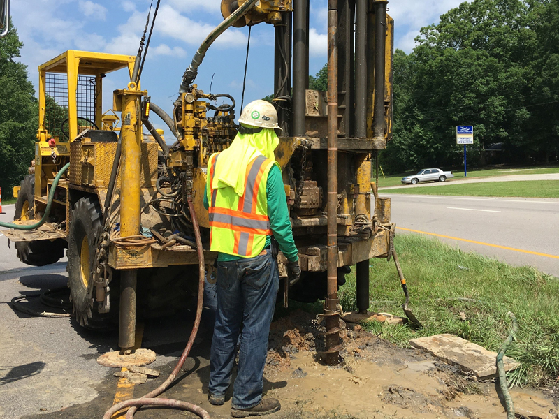 Active Drilling on the NCDOT Complete 540 (R-2829) Project