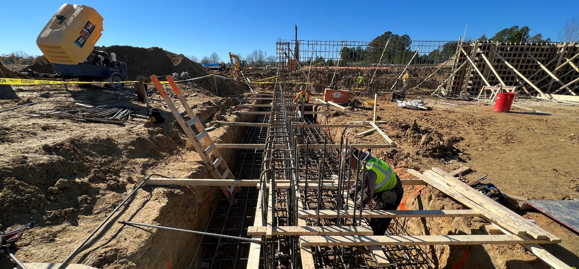 Construction for the Wake Technical Community College Central Energy Plant Project