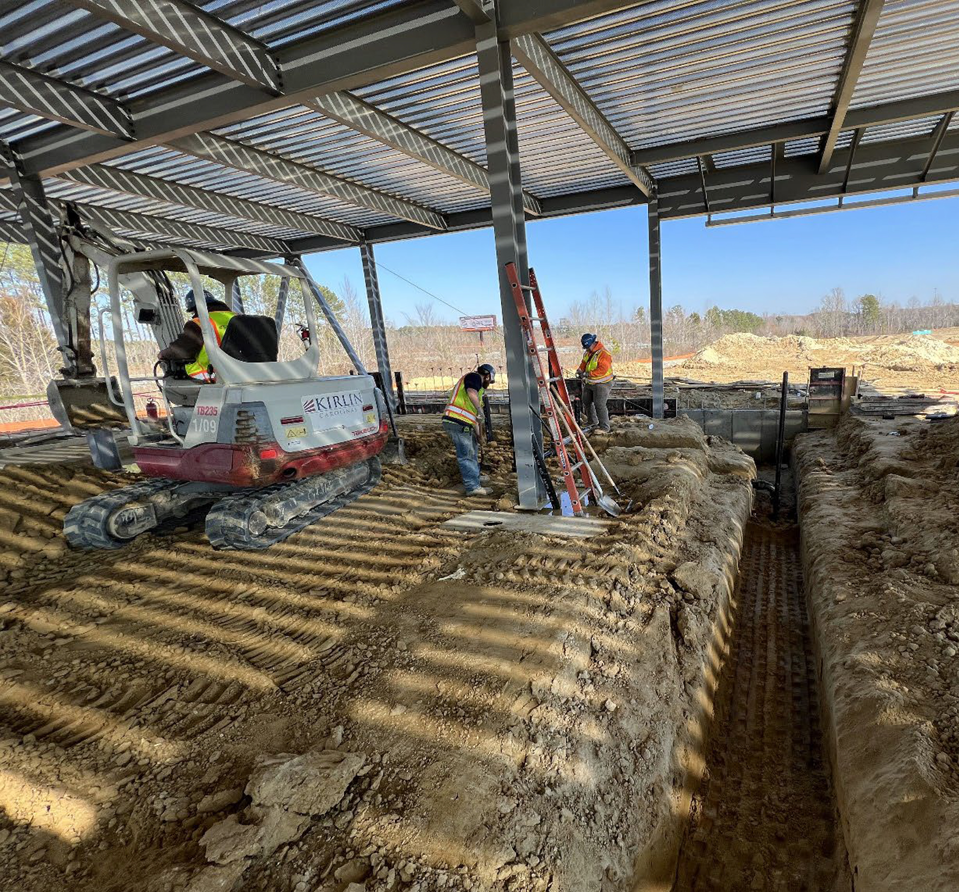 Construction for the Wake Technical Community College Central Energy Plant Project