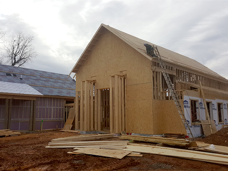 Exterior Construction for the Walker Funeral Home of Mebane