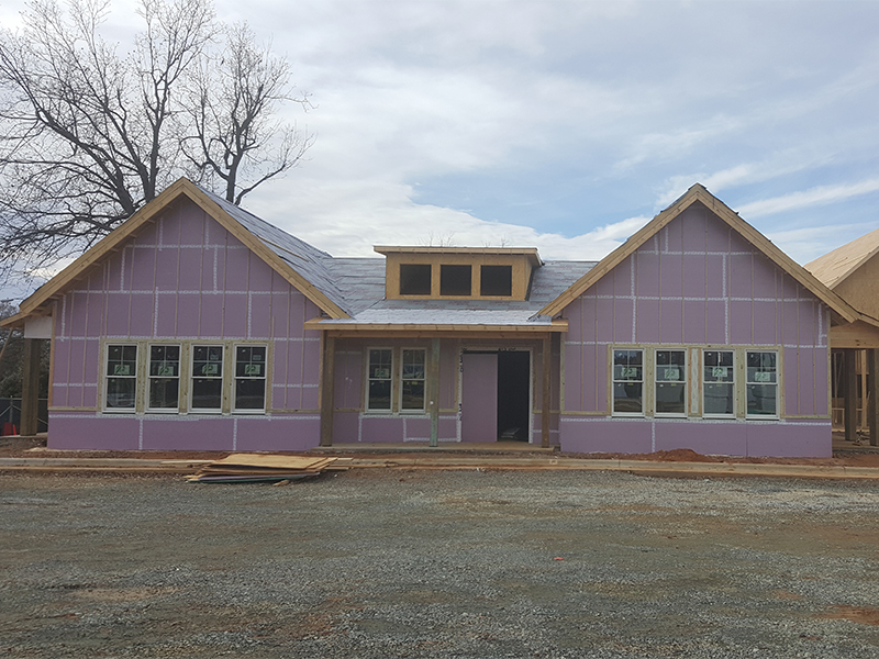 Exterior Construction for the Walker Funeral Home of Mebane