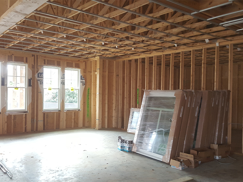 Interior Construction for the Walker Funeral Home of Mebane