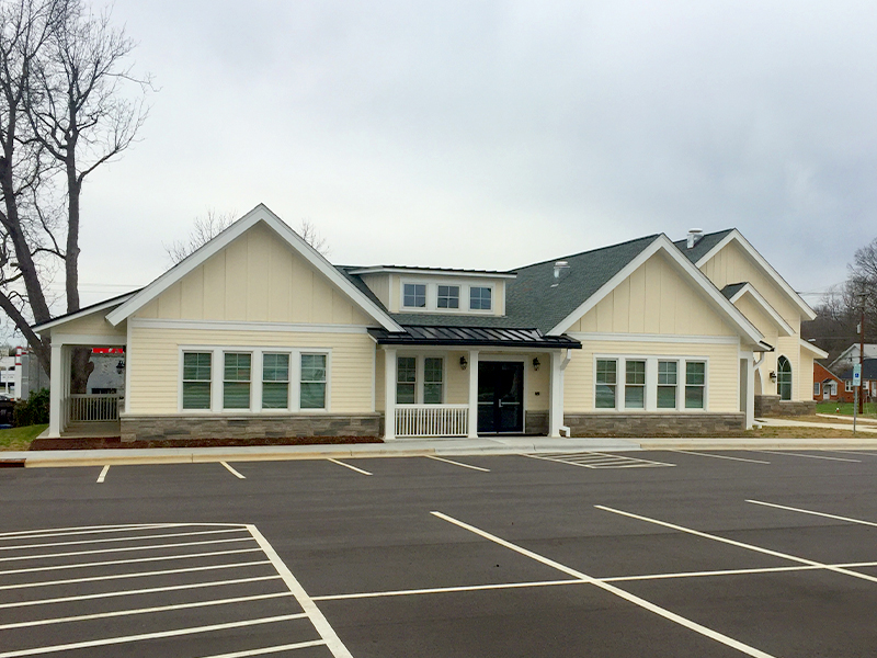 Exterior of the Walker Funeral Home of Mebane Project