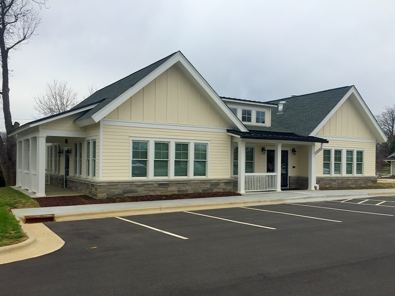 Exterior of the Walker Funeral Home of Mebane Project