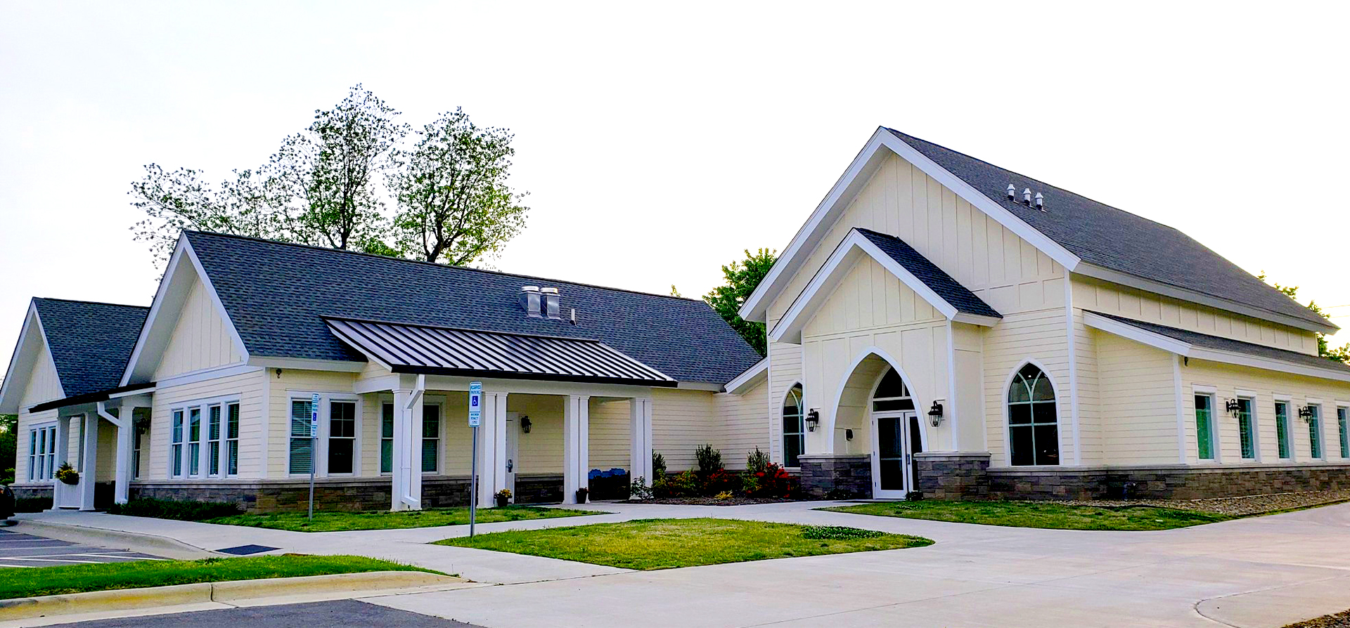 Exterior of the Walker Funeral Home of Mebane Project