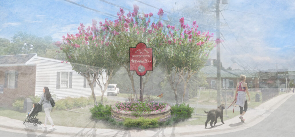 Concept Rendering for the Town of Appomattox Downtown Revitalization