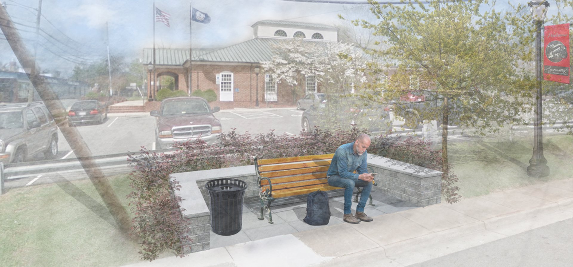 Concept Rendering for the Town of Appomattox Downtown Revitalization