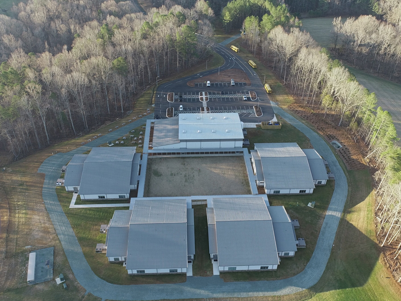 Aerial View of the Discovery Charter School Campus