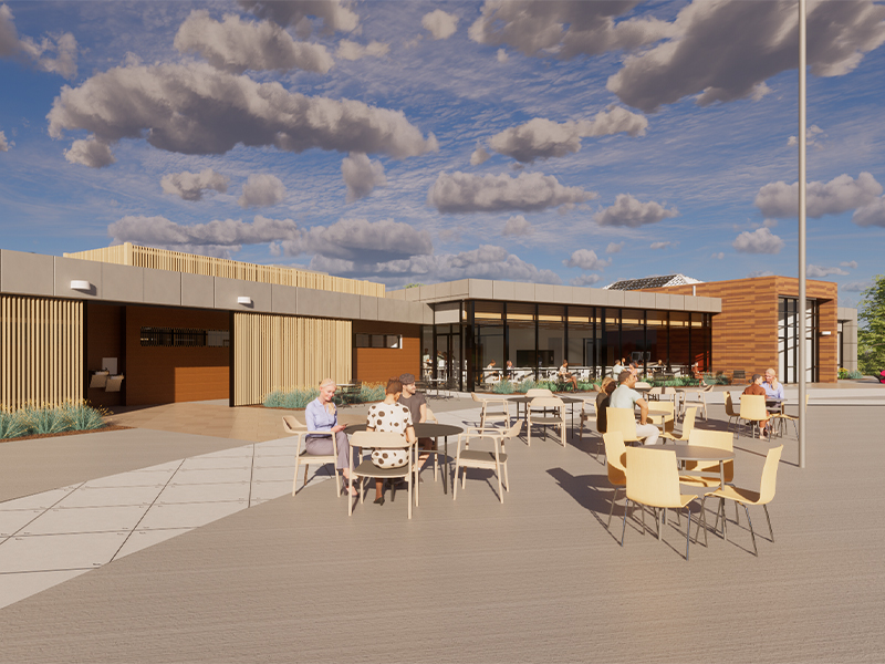 Mazareck Park Tennis Pavilion Concept Rendering of Exterior