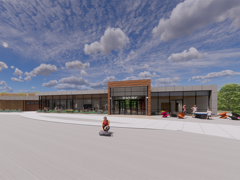 Mazareck Park Tennis Pavilion Concept Rendering of Exterior