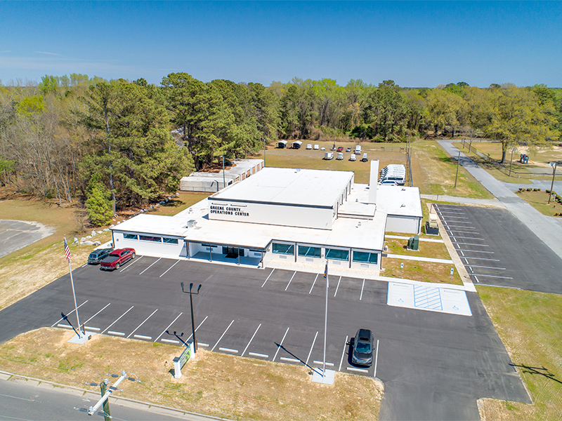 Aerial View of the Greene County 911 Operations Center