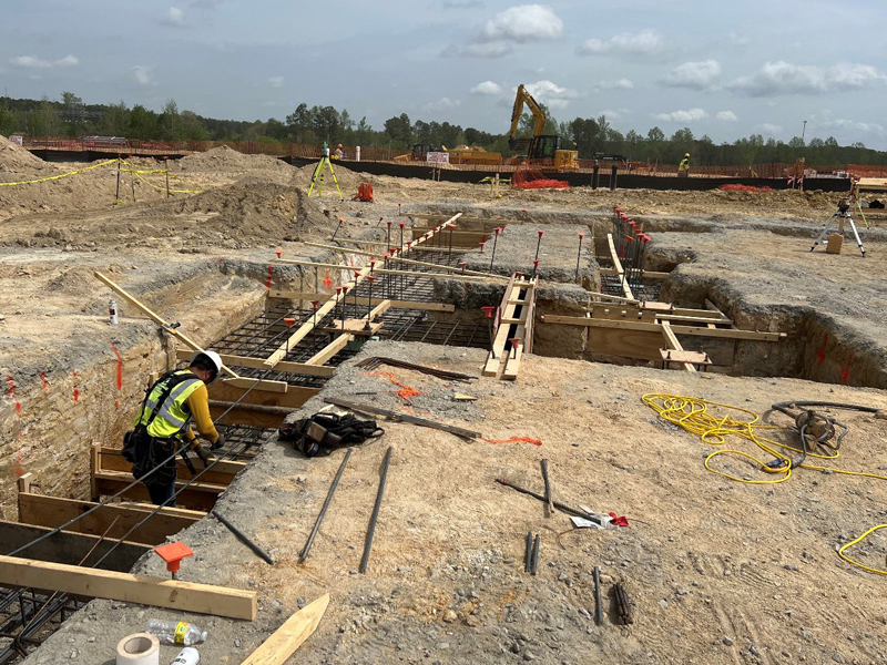 Construction of the Wake Technical Community College Public Simulation Building