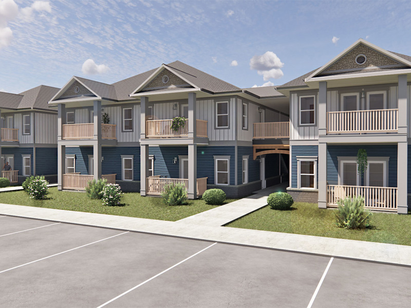 11th Street Apartments Architectural Design Rendering