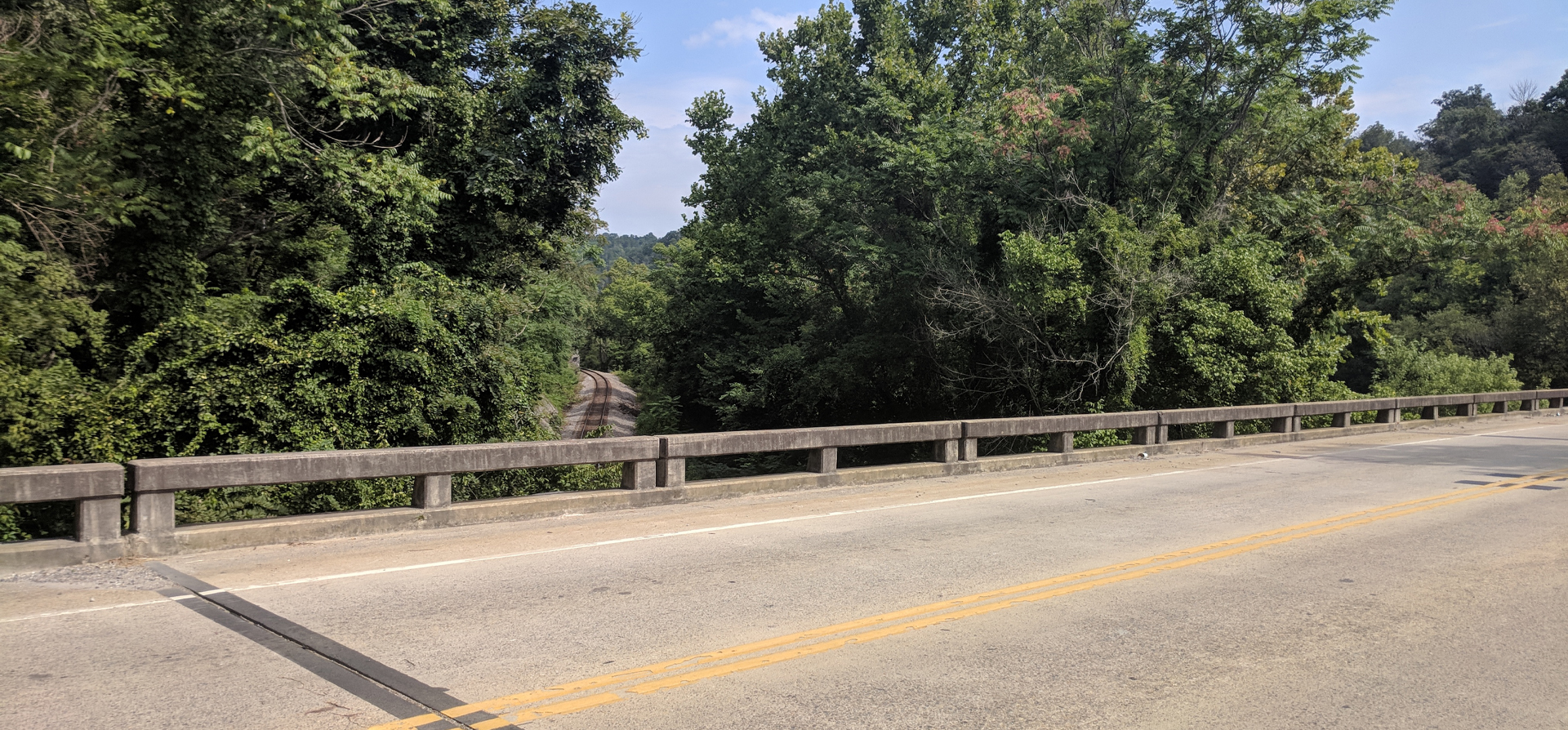 Roadway over B-5992 Bridge over French Broad River surface photo