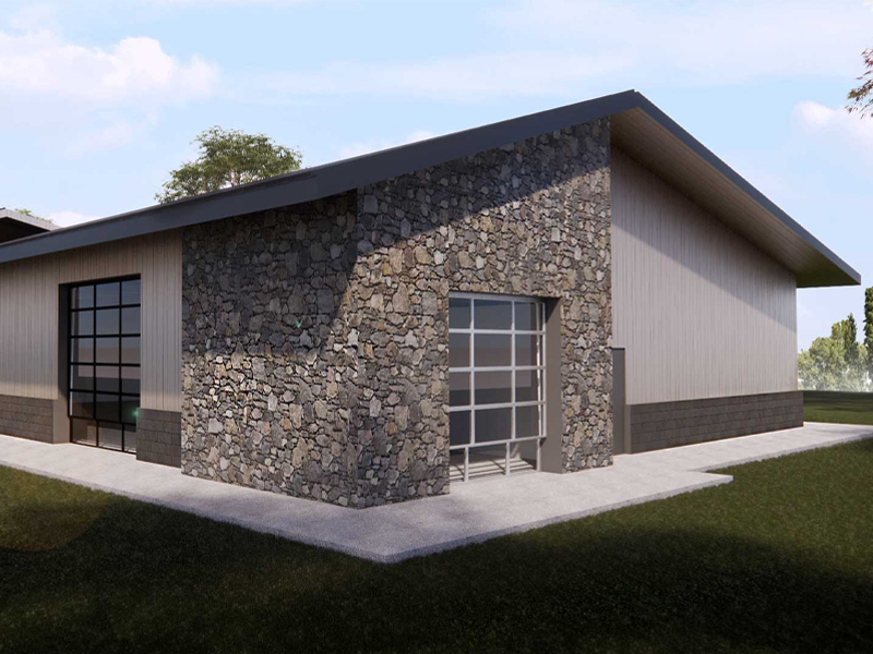 Bella Rosa Master Plan architectural rendering from a side perspective.