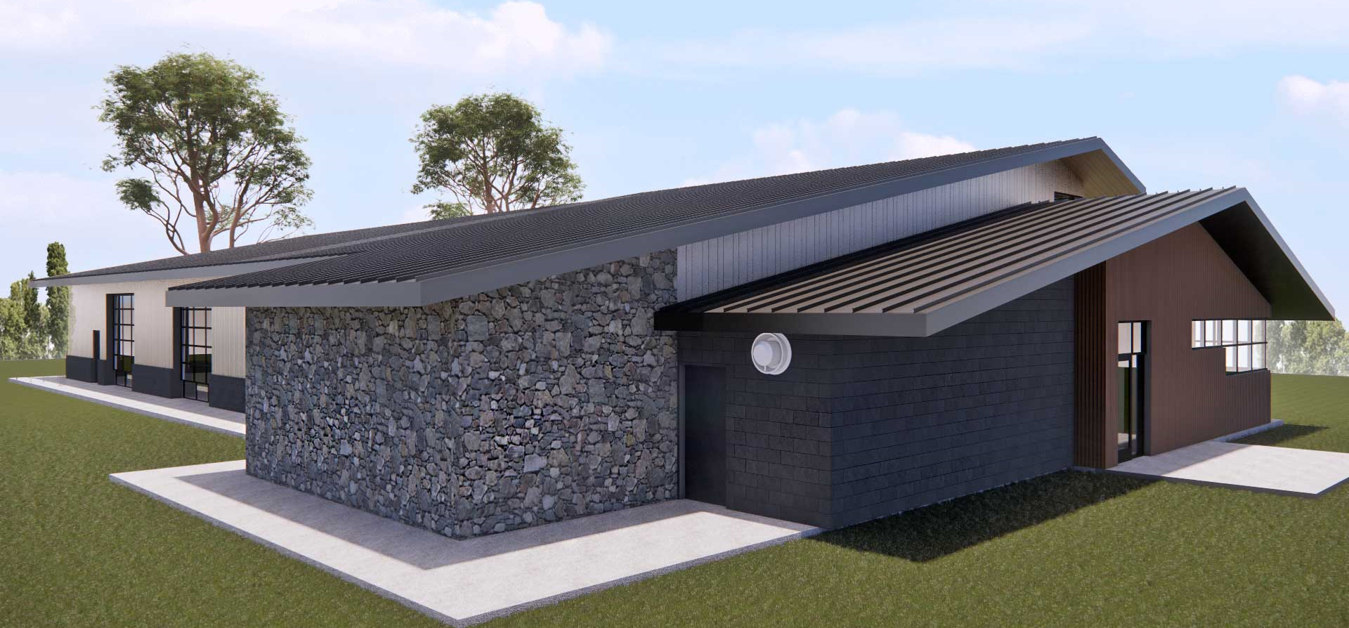 Bella Rosa Master Plan building render front view.