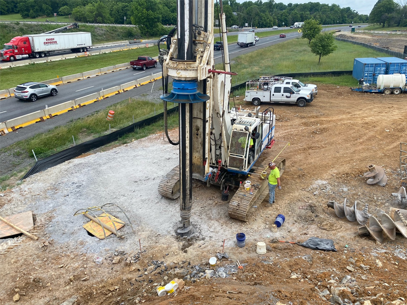 Construction work at the Inwood bypass.